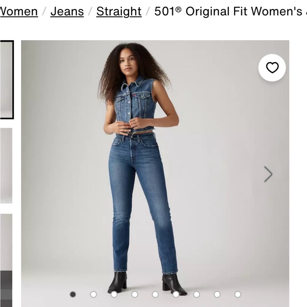 Levi's Women's 501 Blue Jeans size 31x30